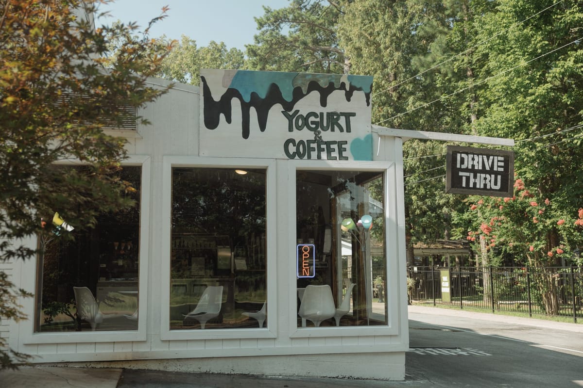 The yogurt and coffee shop with drive-thru